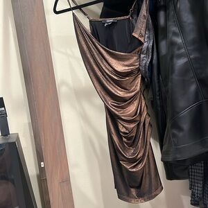 Small adult forever 21 skintight brown minidress